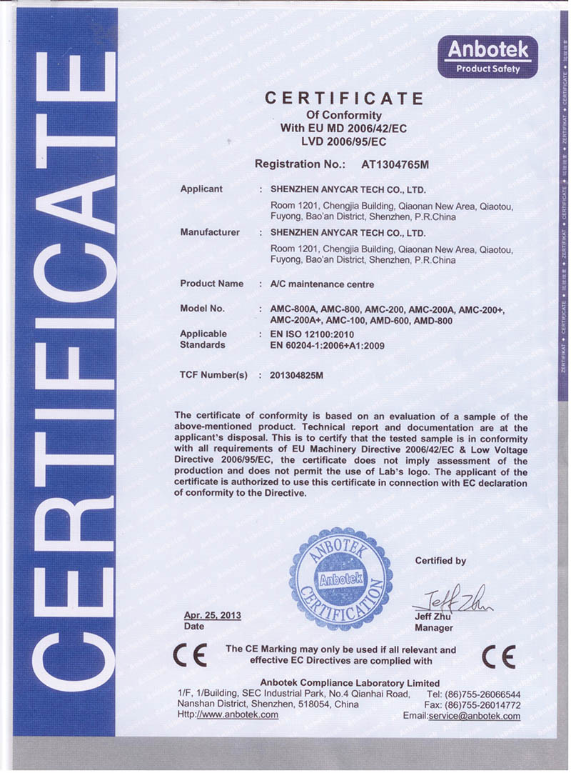 CE Certificate